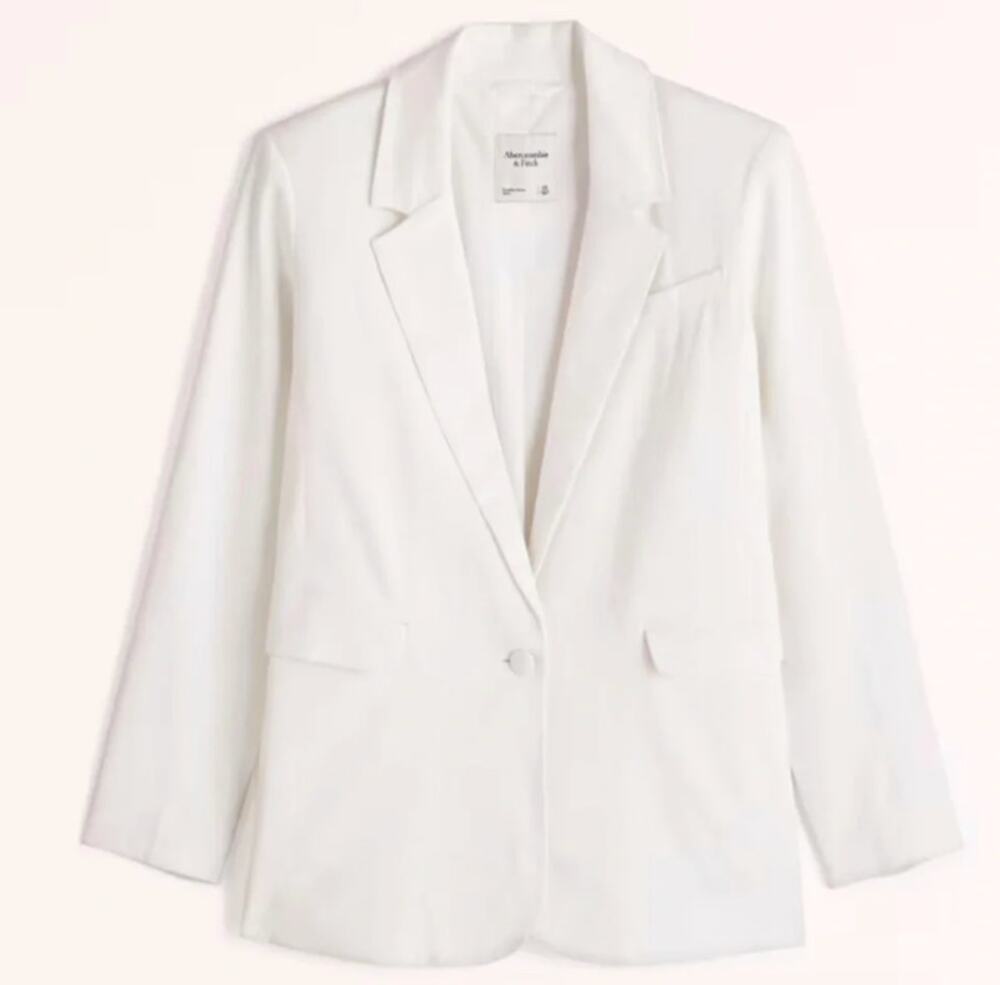 Abercrombie & Fitch Linen Cotton Blend Blazer NWT Size M
